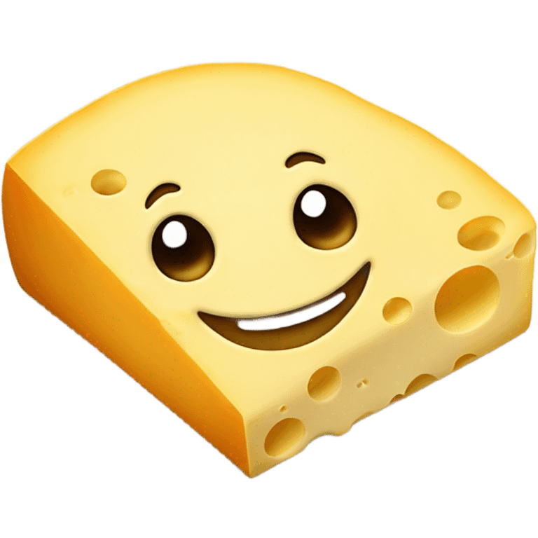 Cheese with a smile  emoji