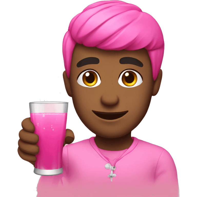 pink drnk emoji