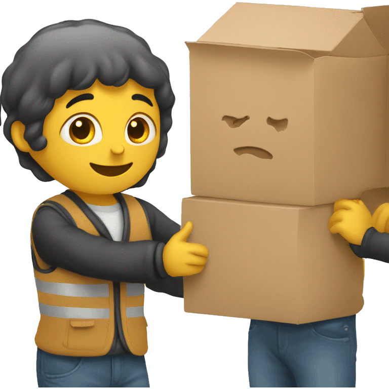 person collect box emoji