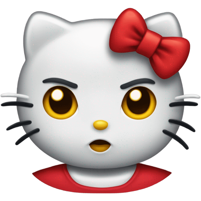 Angry hello kitty  emoji