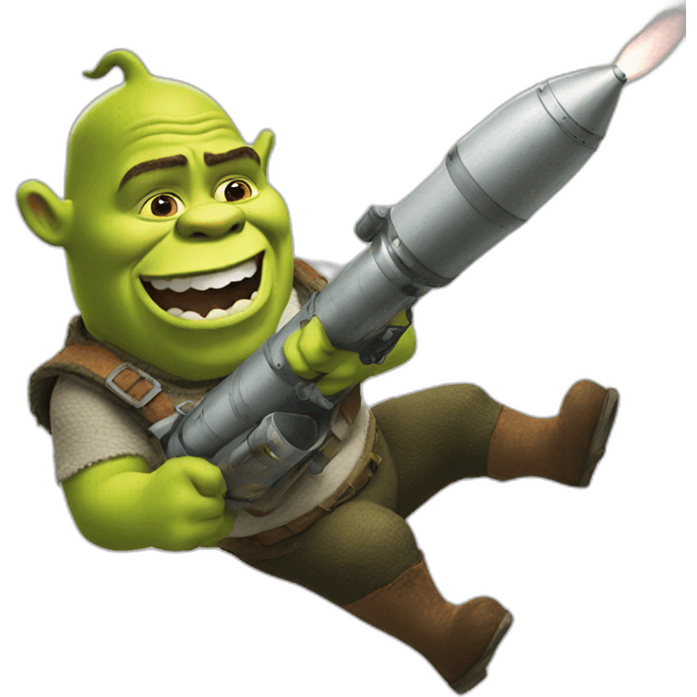 shrek with a rocket launcher emoji