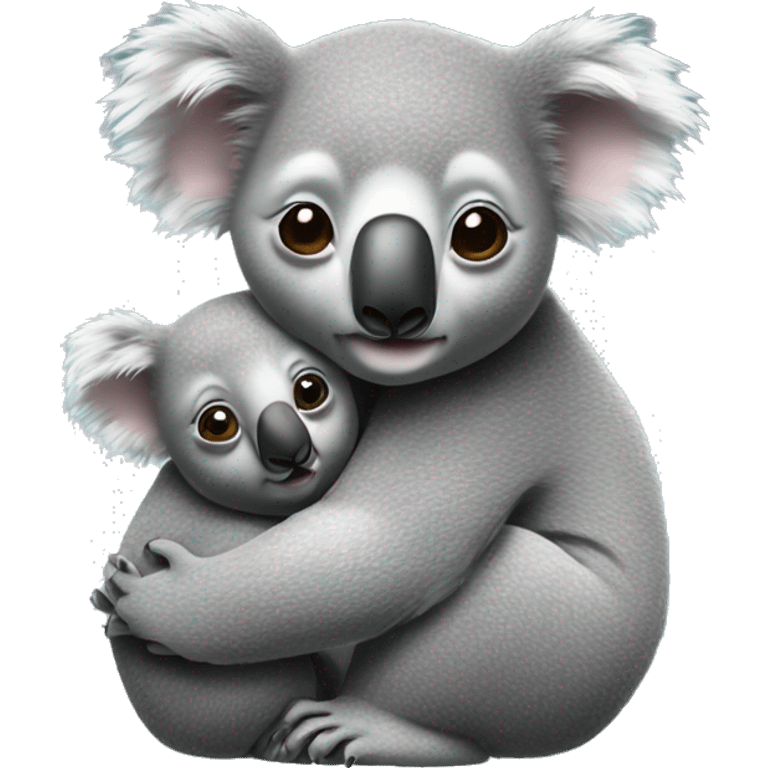  Realistic Mama koala hugging baby koala emoji