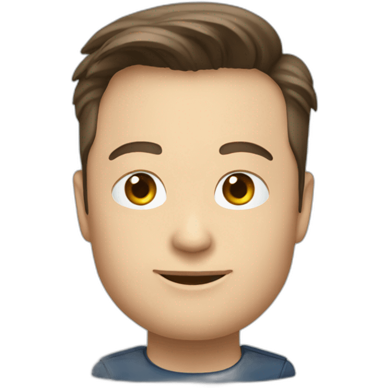 elon musk avatar blue emoji