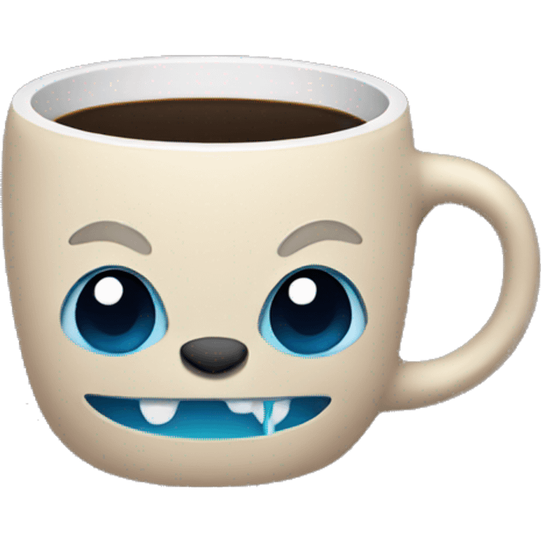 Stitch drinking coffee emoji