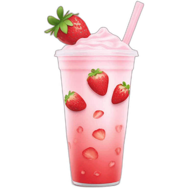 Strawberry Milk Tea emoji