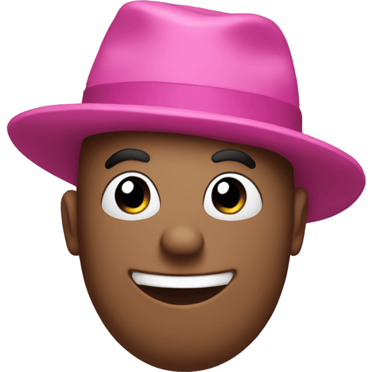 Pink snowman emoji