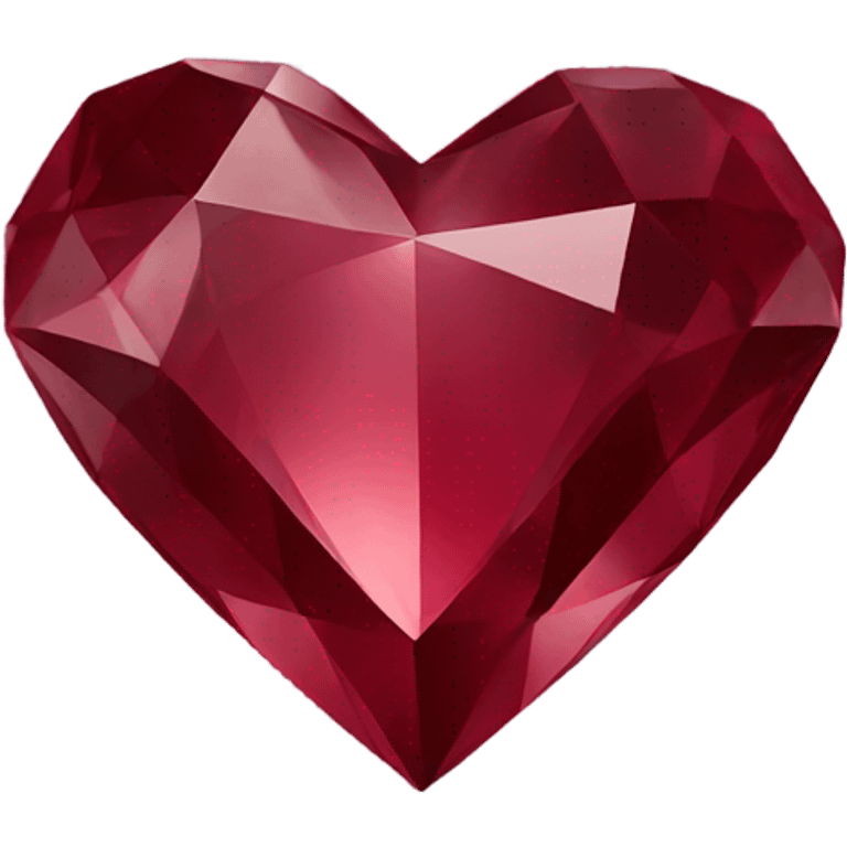 Burgundy heart-shaped diamond emoji