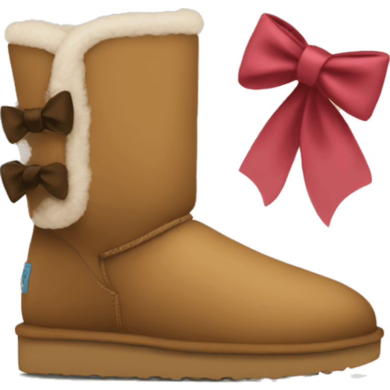 Uggs with bow emoji