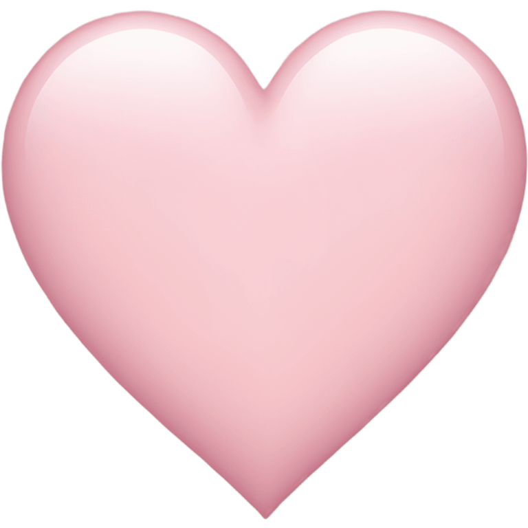 Light pink heart emoji