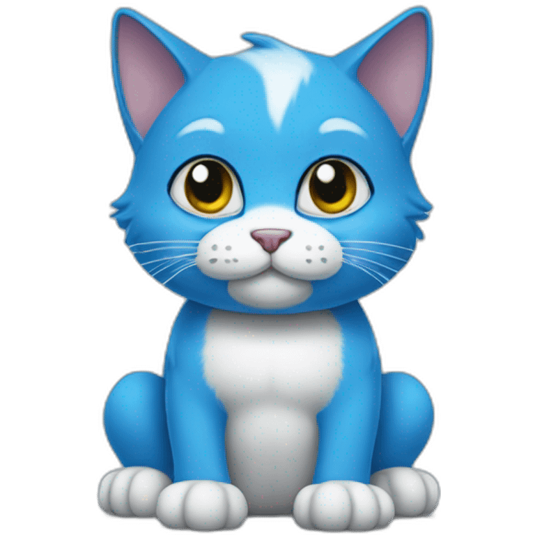 blue smurf cat emoji