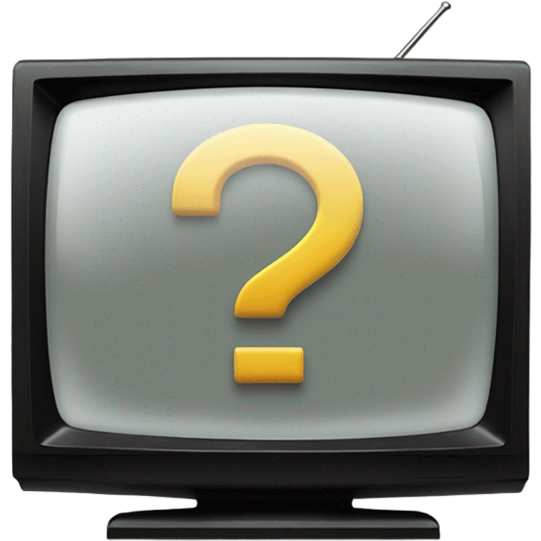 tv and question mark emoji