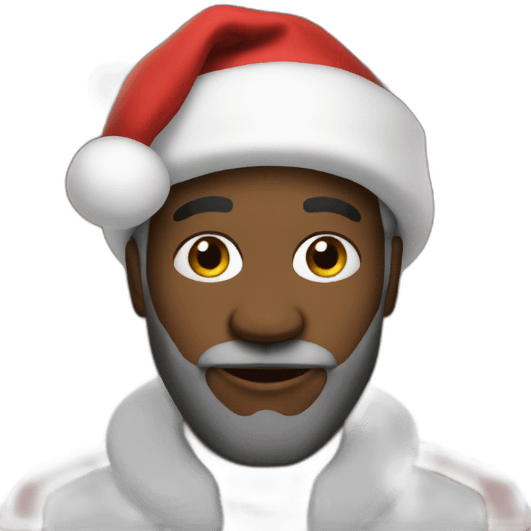 Black santa emoji