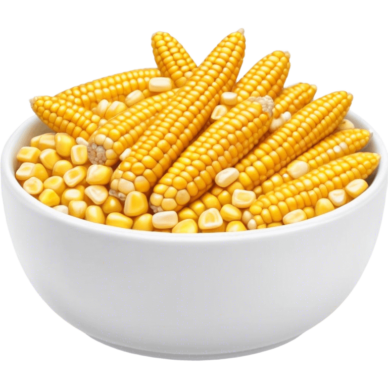 Sweetcorn in a bowl emoji