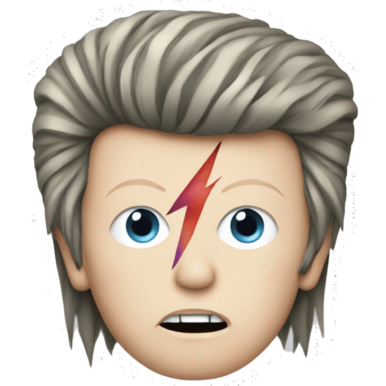 David bowie as Ziggy stardust emoji