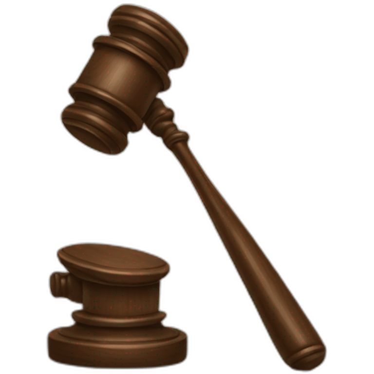 judge's gavel emoji