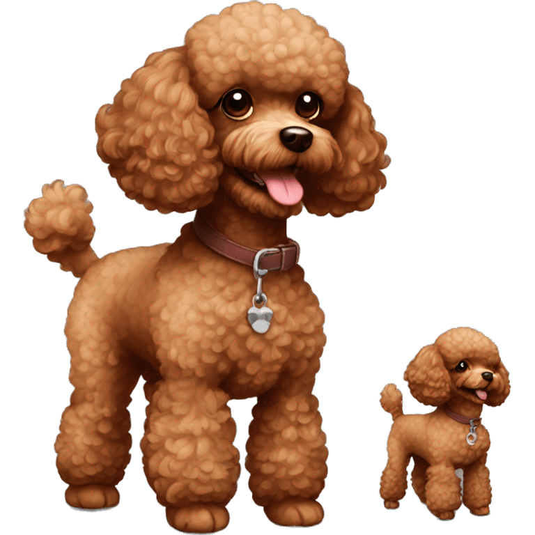 Toy poodle red brown  emoji