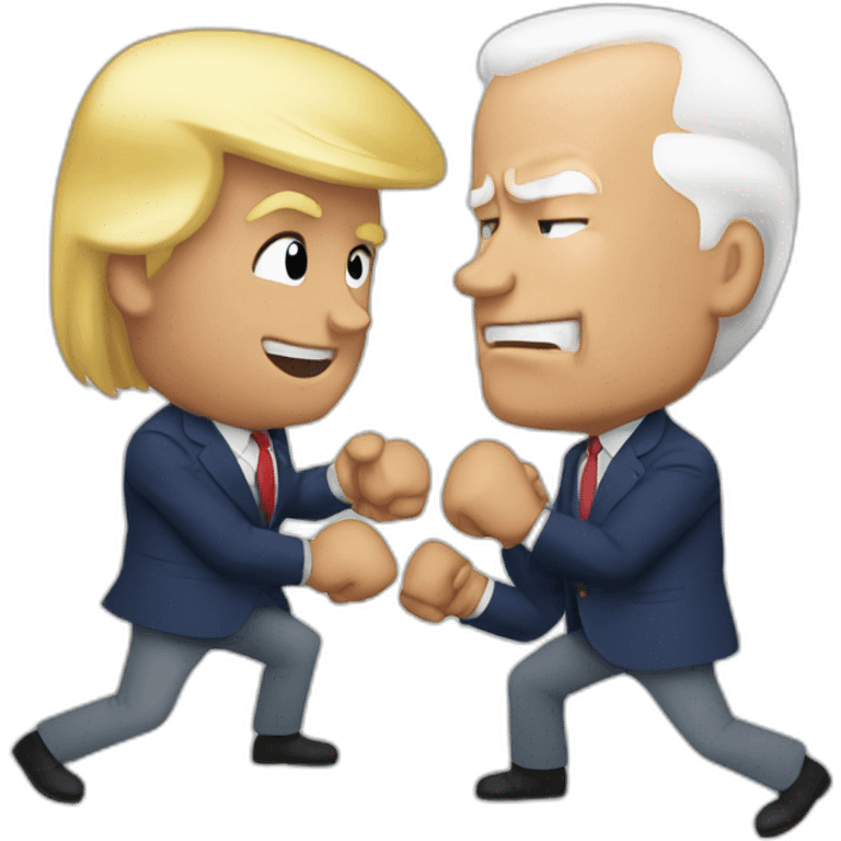 Biden punching trump emoji