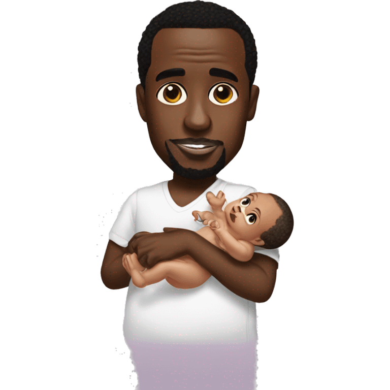 p diddy holding a baby emoji