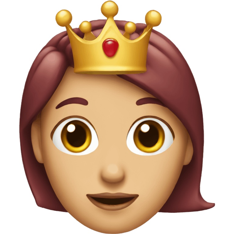 Female baked bean with a crown emoji