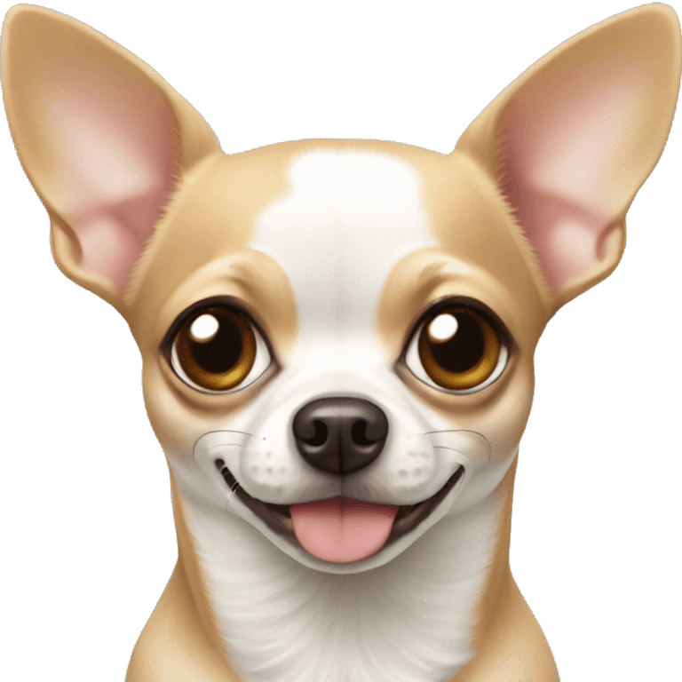 Pincher chihuahua and white and tan chihuahua  emoji