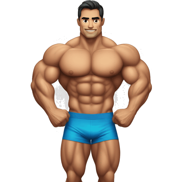 Muscular handsome man Bodybuilder, Mexican emoji