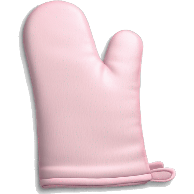 Realistic light pink oven mitt emoji