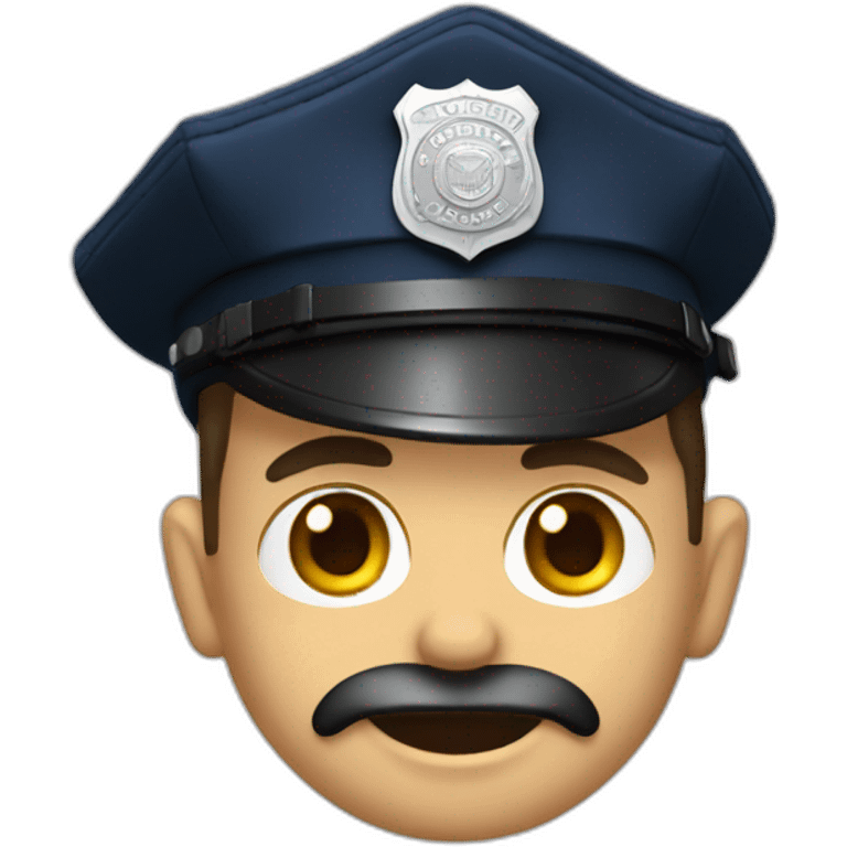 Policia cara tapada emoji