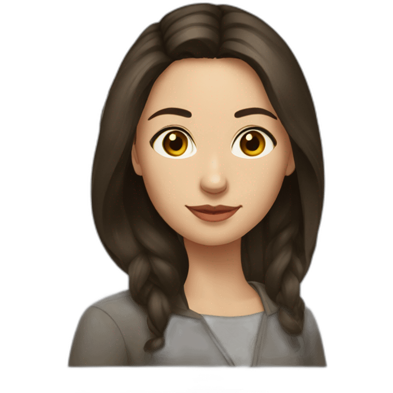 russian brunette woman emoji