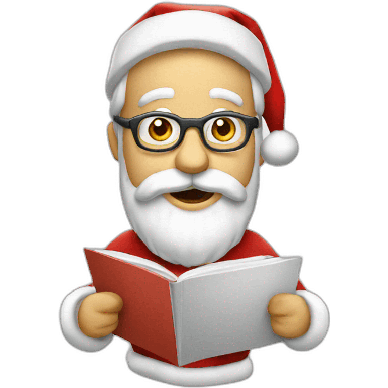 busy santa emoji