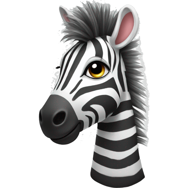 cute zebra emoji