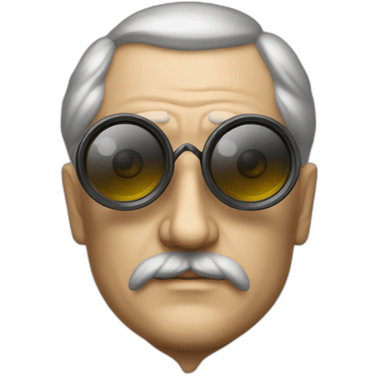 Russian emperor looks binocular  emoji