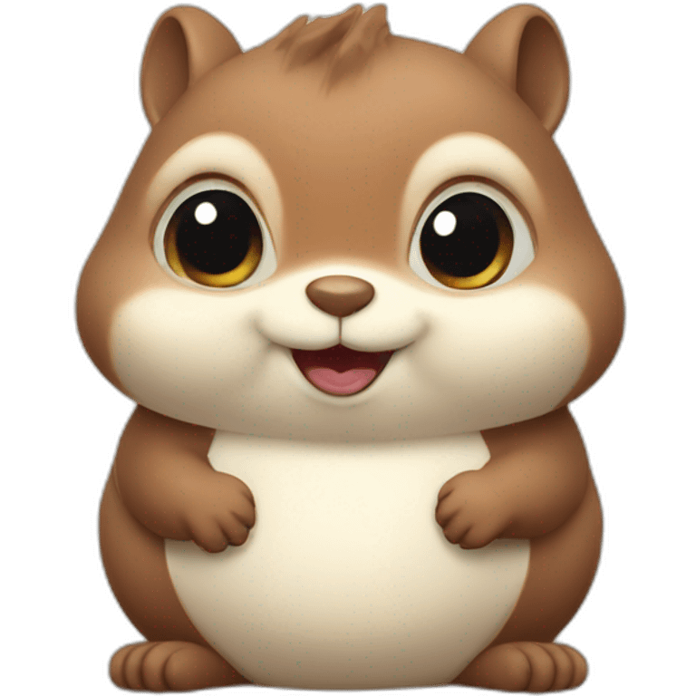 Cute little chubby Squirrel emoji