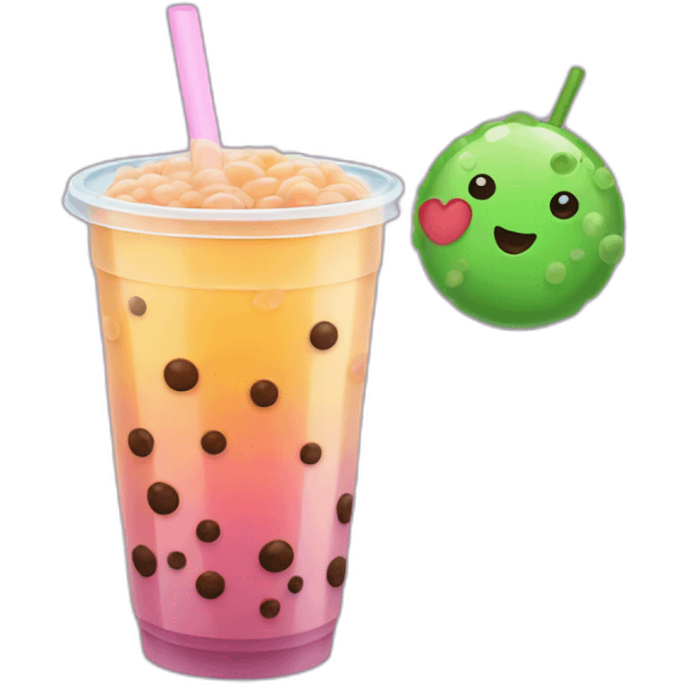 colorful bubble tea emoji