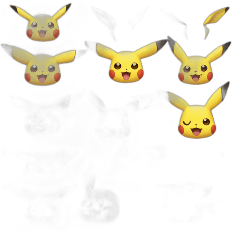 only ears pokemon pikachu emoji