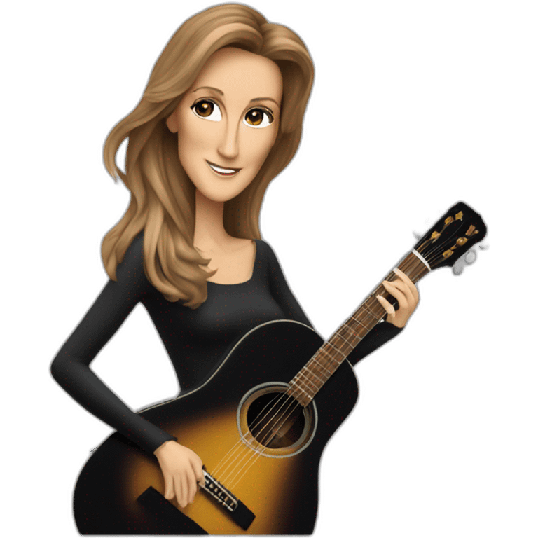 celine dion qui joue de la guitare emoji