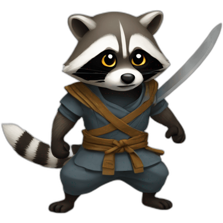 ninja raccoon emoji