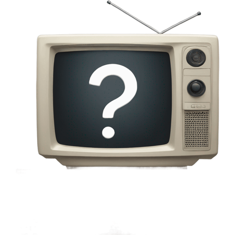 tv and question mark emoji