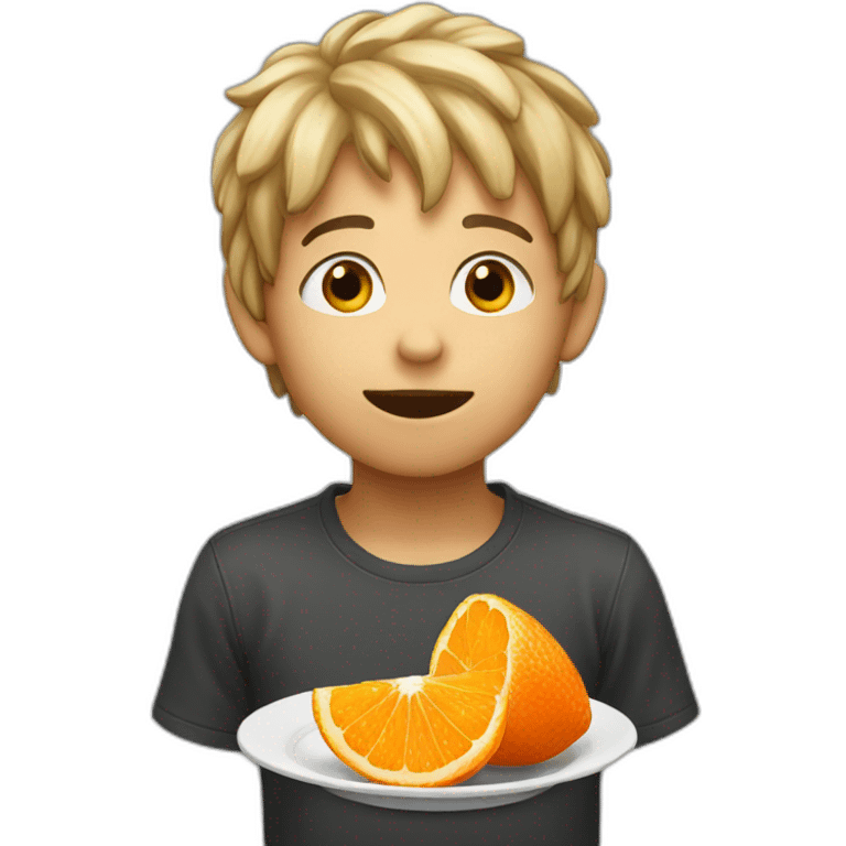 boy-eating-clementine emoji