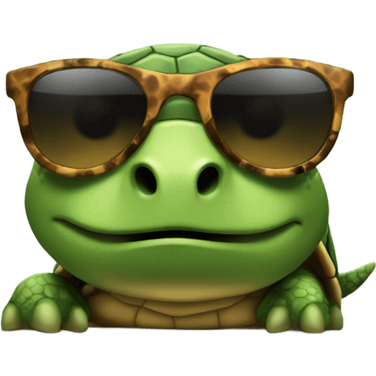 Turtle with shades emoji