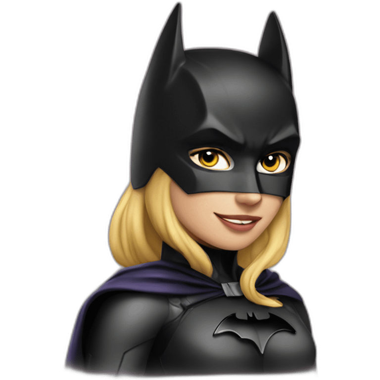 Batman on cat woman emoji