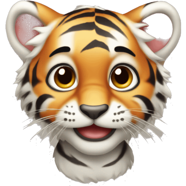 Cute baby tiger  emoji