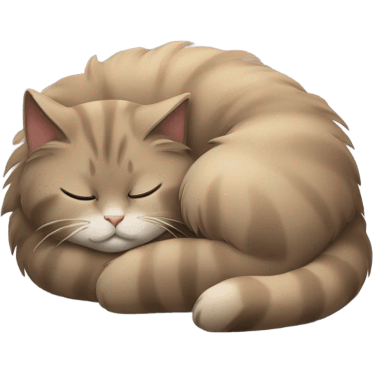 Cat sleeping emoji