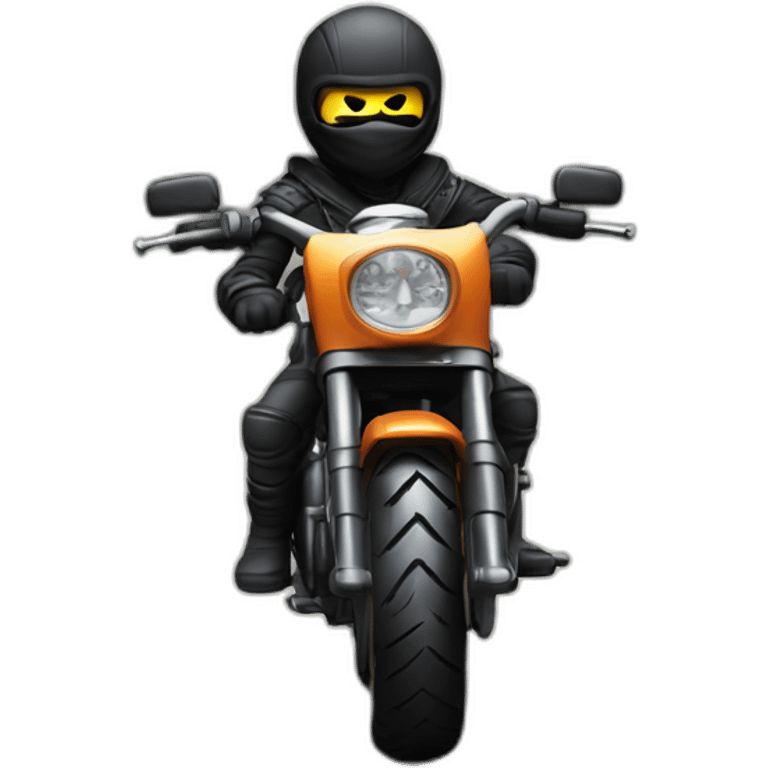 Ninja-boy-moto-harley Davidson emoji