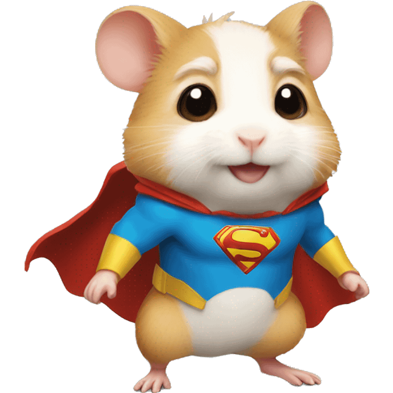 Superhero hamster  emoji