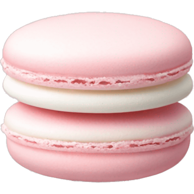 Soft pink white macaron emoji