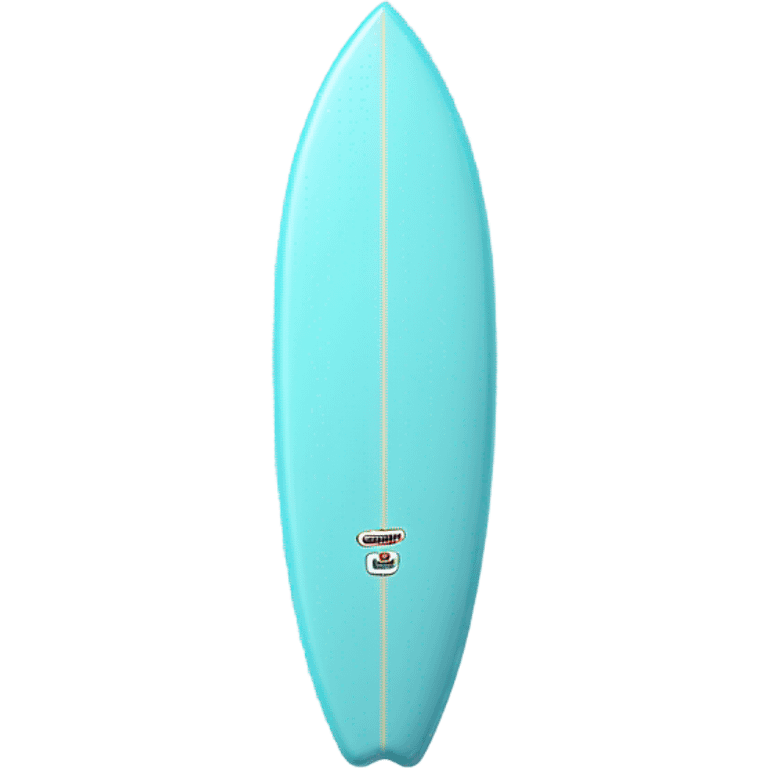 light blue surfboard emoji