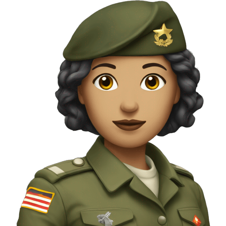 Femme militaire emoji