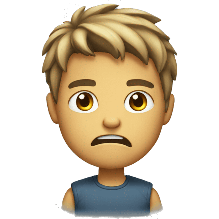 Angry boy emoji