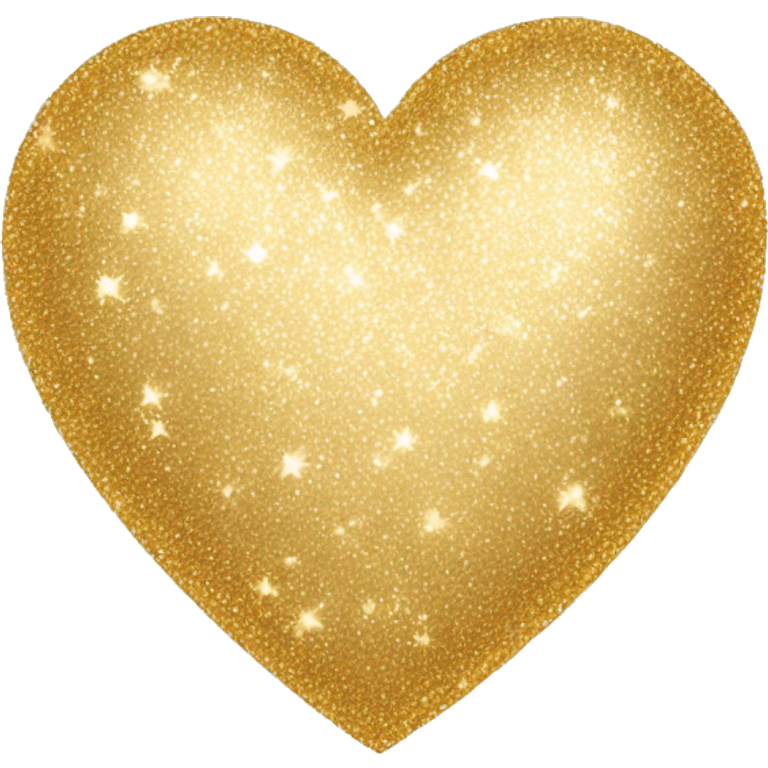 Sparkly heart gold emoji