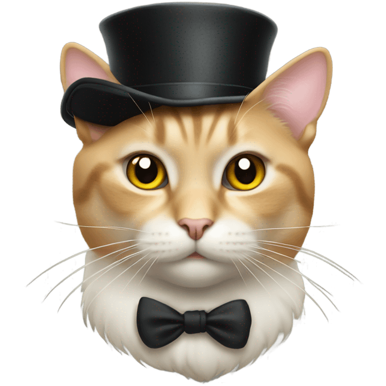 cat with a tophat emoji